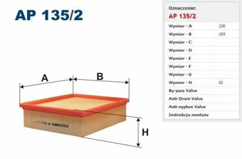 Filtr powietrza Filtron Renault Espace 4