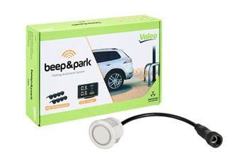 Czujniki parkowania  Valeo przód + tył 10m + wyświetlacz - Białe czujniki