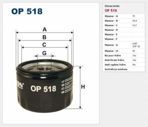 Filtr oleju Filtron Fiat Cinquecento