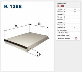 Filtr kabinowy Filtron Volkswagen Crafter