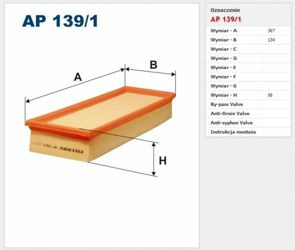 Filtr powietrza Filtron Volkswagen Caddy 2
