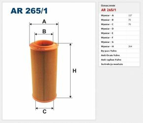 Filtr powietrza Filtron Volkswagen Lupo