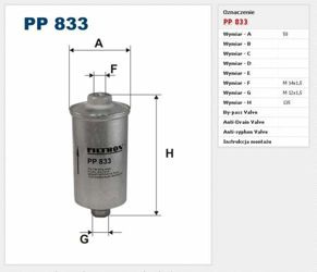 Filtr paliwa Filtron Alfa Romeo 155