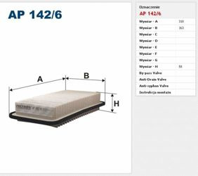 Filtr powietrza Filtron Toyota Corolla E12