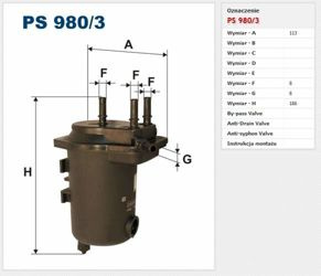 Filtr paliwa Filtron Renault Scenic 2