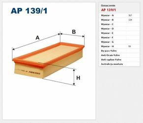 Filtr powietrza Filtron Volkswagen Polo III