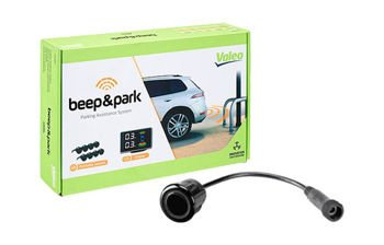 Czujniki parkowania  Valeo przód + tył + wyświetlacz - Czujniki czarne błyszczące