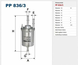 Filtr paliwa Filtron Volkswagen Jetta III