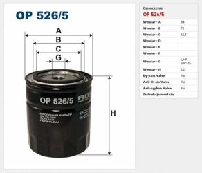 Filtr oleju Filtron Volkswagen Passat (1996->2000)