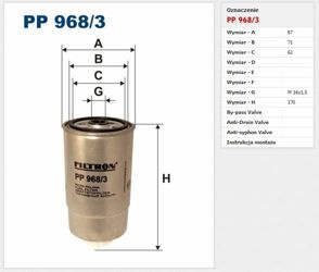 Filtr paliwa Filtron Alfa Romeo 156