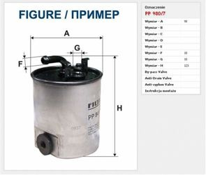 Filtr Paliwa Filtron Renault Megane 2