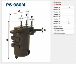 Filtr paliwa Filtron Renault Kangoo 1