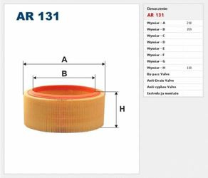 Filtr powietrza Filtron Renault Megane 1