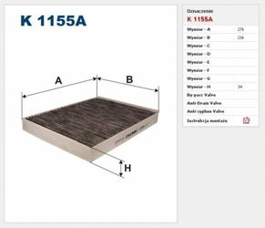 Filtr Kabinowy Filtron Volkswagen Transporter T5, Multivan V