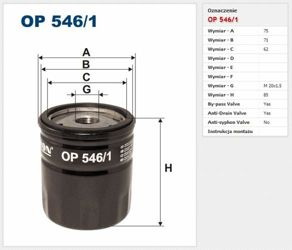 Filtr oleju Filtron Ford Focus II