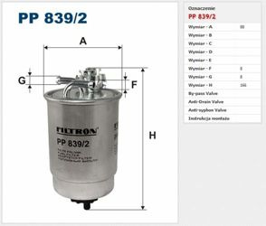 Filtr paliwa Filtron Volkswagen Lupo