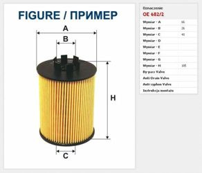 Filtr oleju Filtron Alfa Romeo Giulietta