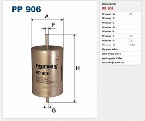 Filtr paliwa Filtron Renault Safrane 2