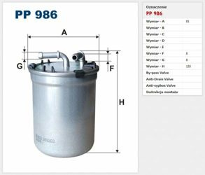 Filtr paliwa Filtron Audi A1