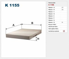 Filtr Kabinowy Filtron Volkswagen Amarok
