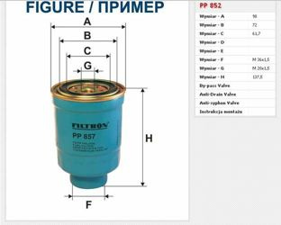 Filtr paliwa Filtron  Renault Kangoo 2